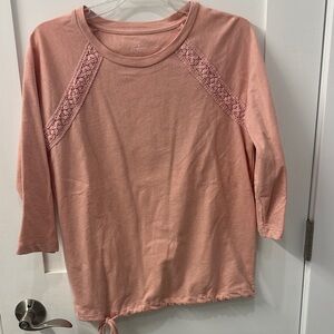 St. John's Bay Pink Essential Crewneck Top